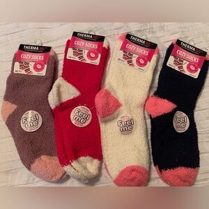 4 pair of cozy socks